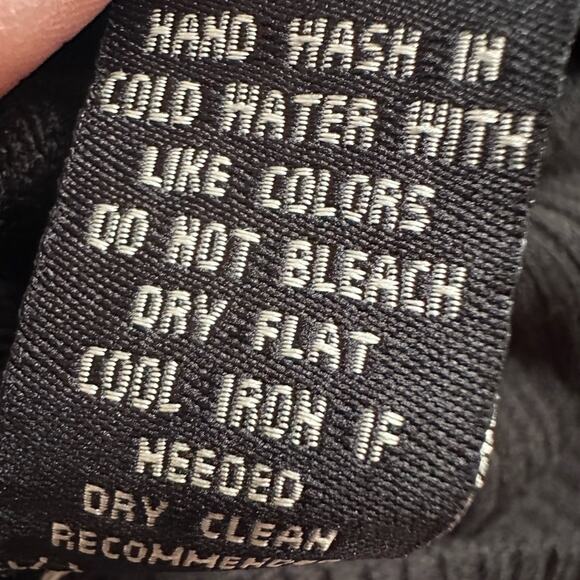 BCBGMaxAzria Black Wide Sleeves Turtleneck Sweater Medium Pullover Y2K - Picture 6 of 6